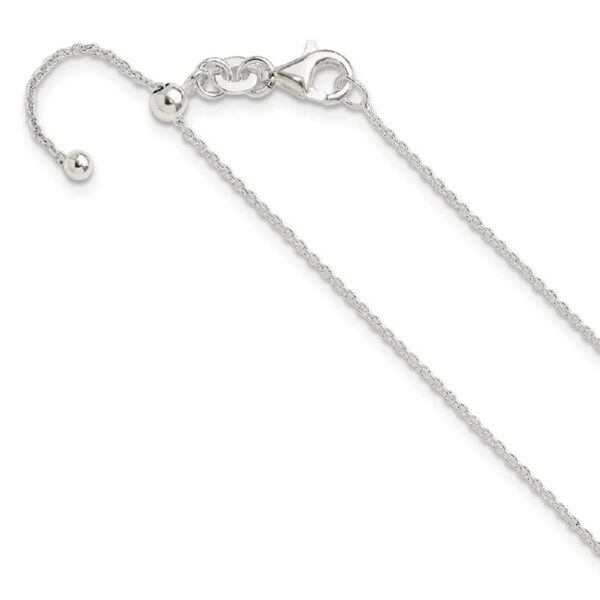 Auriga Fine Jewelry 925 Sterling Silver Adjustable Chain Necklace 20inch for Women