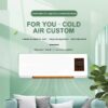 Air Conditioner, Portable Air Conditioners, Wall Mounted Air Conditioner and Fast Heater with Remote for Home Office Bedroom, Energy-saving, 1500W