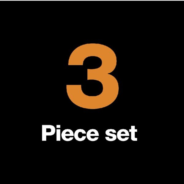 Lopper and Pruner Garden Tool 3-Piece Set with Stainless Steel Blades, Black and Orange