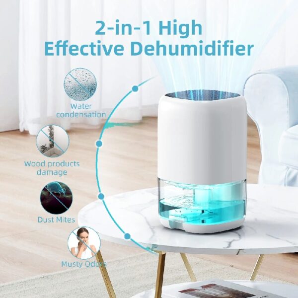 Dehumidifier,280 sq.ft Dehumidifier for Room,35oz Portable Water Tank,Ultra Quiet with Auto Shut Off