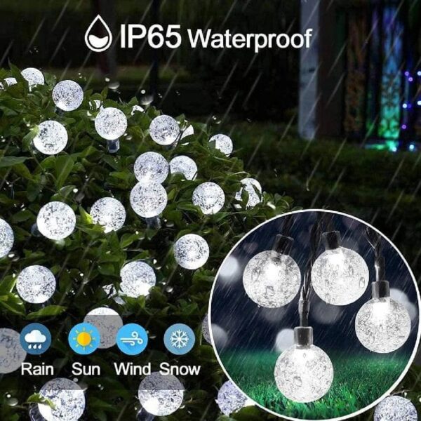 GooingTop 2Pack Outdoor String Lights, Each 37.5Ft 100LED Hanging Patio Lights with 8 Lighting Modes, Auto On/Off for Garden Patio Yard Decor, Warm White