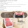 Boriwat Back and Neck Massager with Heat, 3D Deep Tissue Kneading, Shiatsu Back Massage Pillow for Mom Dad