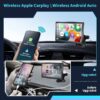 7-inch Touchscreen Wireless Car Stereo, Portable Car Radio Receiver with Apple Carplay & Android Auto Rear Camera GPS