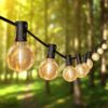 DAYBETTER Outdoor String Lights,100ft,with 50 G40 Edison Vintage Bulbs,Waterproof for Patio Garden Gazebo Bistro Cafe Backyard