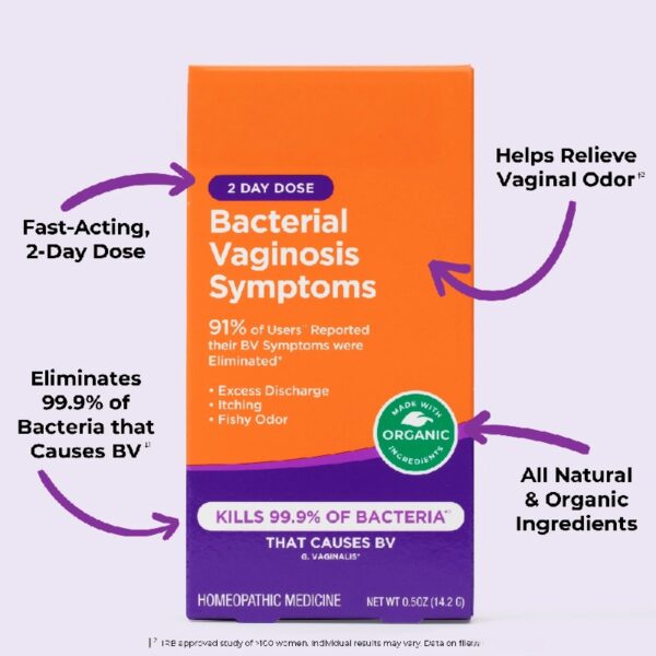 Bacterial Vaginosis Symptoms Ointment, 2 Day Dose