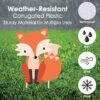 Big Dot of Happiness Woodland Creatures - Forest Animal Lawn Decorations - Outdoor Baby Shower or Birthday Party Yard Decorations - 10 Piece