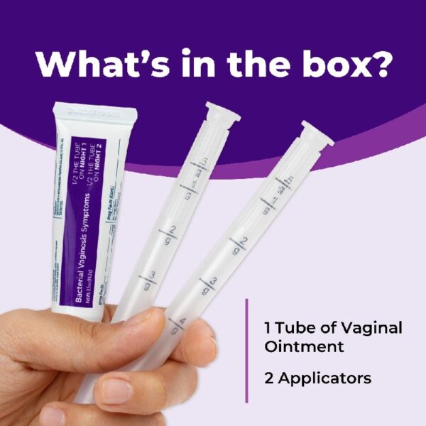 Bacterial Vaginosis Symptoms Ointment, 2 Day Dose