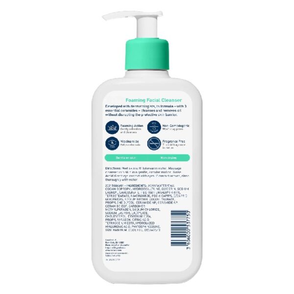 (2 pack) Foaming Facial Cleanser, Daily Face Wash for Normal to Oily Skin, 12 fl oz