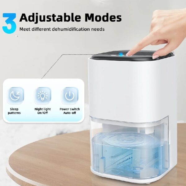 2000ml Portable Dehumidifier, Auto Defrost, Ultra Quiet for Home Large Room Bathroom Garage,Auto Power Off,LED Indicator,clearance sales,White