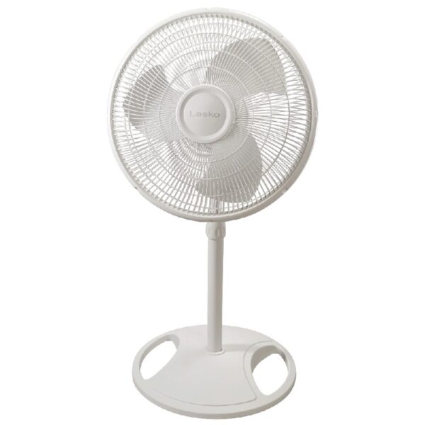16” 3-Speed Adjustable Oscillating Pedestal Fan, Black, S16500 New