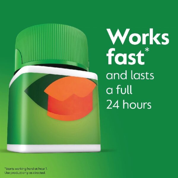 24 Hour Allergy Relief Tablets with 10 mg Cetirizine HCl, 60 Ct