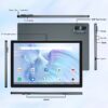 Android 13 Tablet , 4GB+64GB Storage Tablet with Keyboard, Google GMS Certified, Dual 13MP+5MP Camera, WiFi, Bluetooth,  IPS Full HD Display
