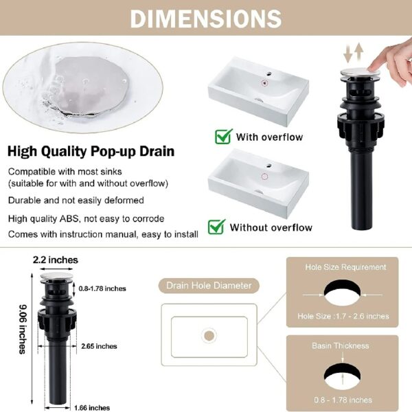 Brushed Nickel Waterfall Bathroom Faucet Lavatory Single Handle 1 or 3 Hole Bathroom Sink Faucet Washbasin Faucet with Deck and Pop-up Drain