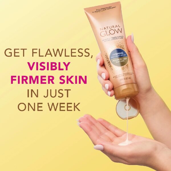(2 pack) Natural Glow Firming Daily Moisturizer Medium to Tan Sunless Self Tanner Lotion, 7.5 oz