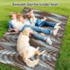 Outdoor Rug 6'x9' Waterproof Patio Rug Reversible Indoor Outdoor Rug Lightweight Plastic Straw Rug for RV Camping Deck Balcony Boho Porch Decor Dark Grey and White