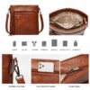 Sendfen Handbags for Women Shoulder Bags Tote Satchel Hobo 4pcs Purse Set