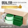 Exquisite 350 Piece Easter Plastic Disposable Party Plates & Dinnerware Combo Set