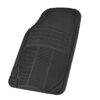 M783 DuraChannel Heavy Duty Rubber Car Floor Mats Liner for Auto - All Weather 3 Piece Set Front & Rear, Fits Car Truck SUV Van, Universal Trim to Fit