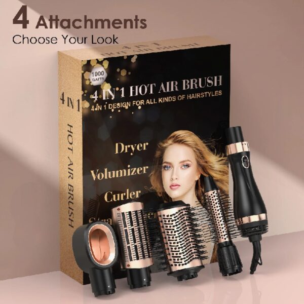 Hair Dryer Brush, Hot Air Brush, Blow Dryer Brush Tool Set Straightener/Dryer/Curling Plastic