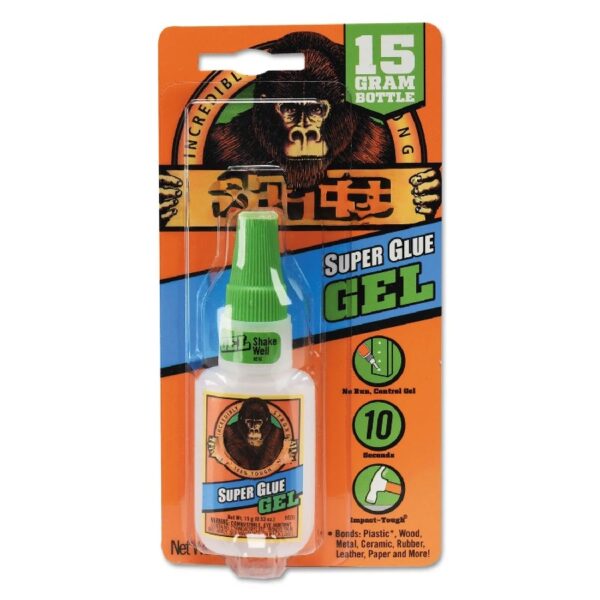 (4 pack)  Glue Super Glue Gel (15g) Clear Color, Pack of 1