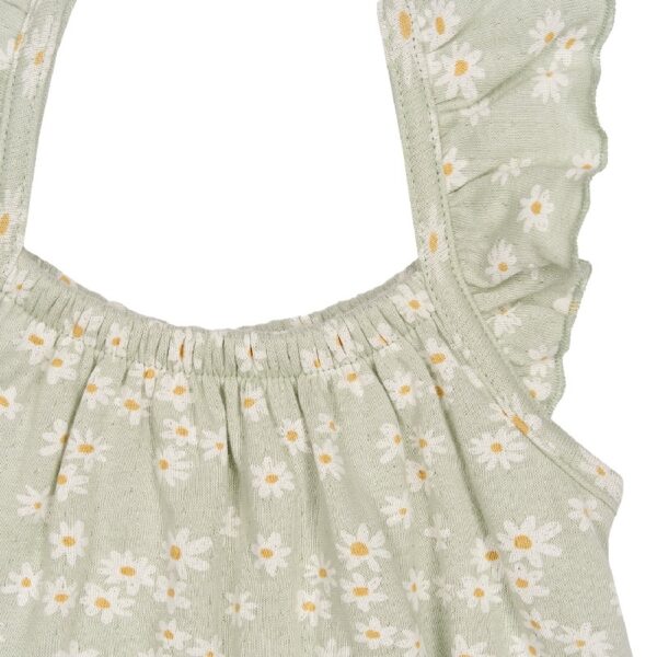 By Gerber Baby Girl Bubble Romper with Flutter Sleeves, Sizes 0/3 Months - 24 Months
