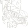Crafts Central Baby Shower White Metal Carriage Stroller Centerpiece