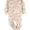 Baby and Toddler Neutral Microfleece Blanket Sleeper Pajamas, 3-Pack, Sizes 0/3M-5T