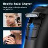 Electric Razor, Electric Shavers for Men, Wet/Dry Shaver LED Display/Travel Lock/Type C/Ipx7