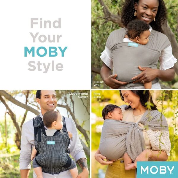 Moby Wrap Baby Carrier , Element , Baby Wrap Carrier for Newborns & Infants