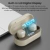 T12 in-Ear Wireless Earbuds Bluetooth 5.3 Headphones with 32EQ Mode,Stereo Bass Bluetooth Earbuds with ENC Noise Cancelling Mic,55H Play,IPX8 Waterproof,Wireless Charging for Home,Sports,Travel