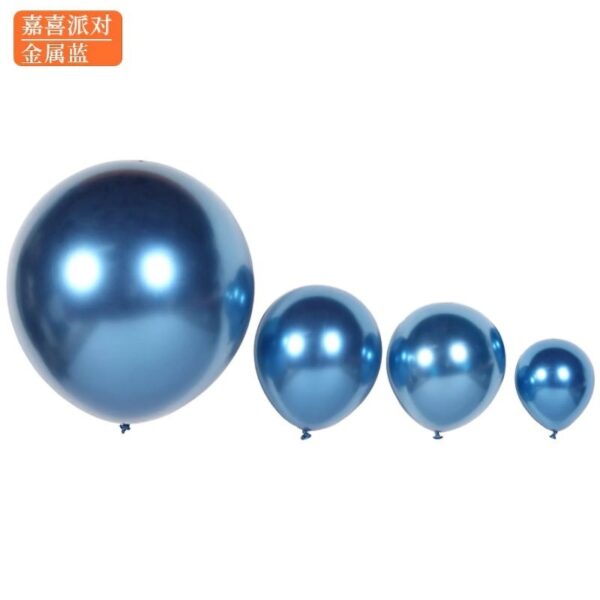 Wholesale Metal Balloon 5 Inch 10 Inch 12 Inch 18 Inch Metal Chrome Color Balloon Birthday Wedding Decoration Latex Balloon