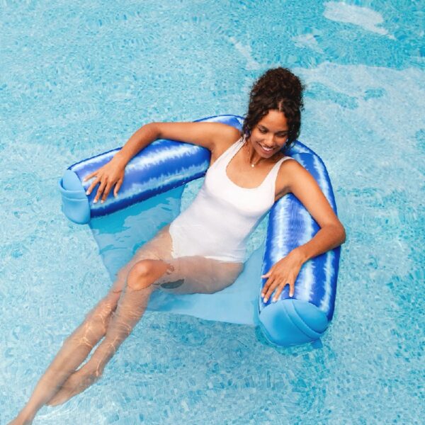 Shaka Sling XL Pool Float, Doubled-Sided Mesh, Quick Draining Fabric, No Inflation Needed, Sweet Shells Berry