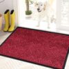 Front Door Mat Indoor and Outdoor Welcome Mat Rubber Backing Entrance Mat Easy Clean Patio Mat Heavy Duty Entryway Doormat for Front Back Doors, Laundry Rooms, Mudrooms 24''x35.4'' Brown