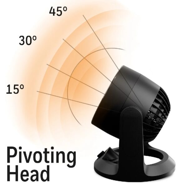 HHF540 Black Turbo Force Power Personal Heater and Fan with Pivoting Head