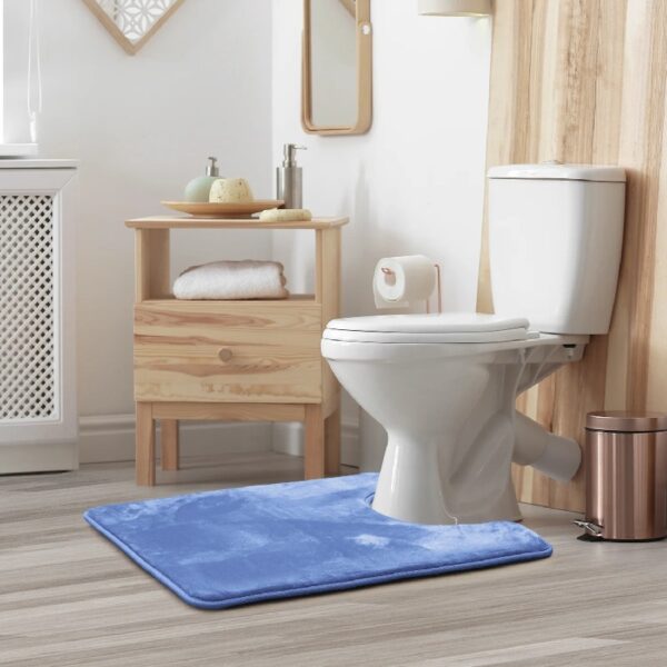 Nestl Set of 3 Absorbent Memory Foam Bath Mat Bathroom Rugs, Gray, Large 20