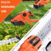 Cordless Hedge Trimmer, 3 in 1 Handheld Electric Grass Trimmer , Trimmer for Bush,Tree, Garden, Patio and Lawn