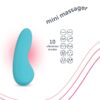 Vibrating Mini Soft Touch Massager, 10 Vibration Settings, Waterproof