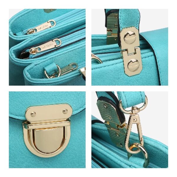 Women Satchel Handbags Top Handle Purse Medium Tote Bag Vegan Leather Shoulder Bag