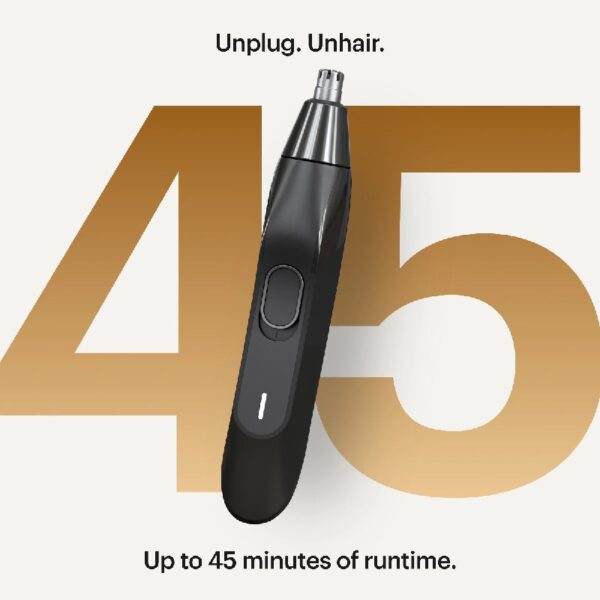 The Weed Whacker® 2.0 Men's Electric Nose & Ear Hair Trimmer - Black