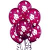 PMU Graduation Balloons 11 Inch PartyTex Premium Emerald Green with All-Over Print White Grad Caps-Confetti and Streamers Pkg/100