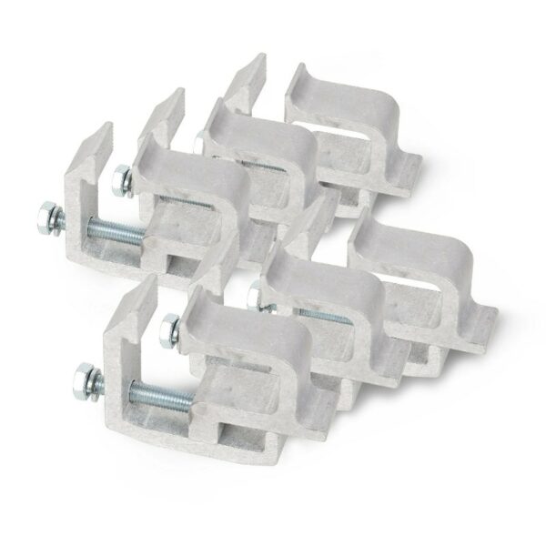 6Pcs Mounting Clamps Camper Shell Clamps Truck Cap Clamps Universal for Toyota Ford Dodge Chevy Aluminum Pick up Bed Canopy Topper Camper Shell Heavy Duty