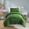8 PCS Modern Comforter Set with Sheets All Season Bed in a Bag, Black, Queen Size