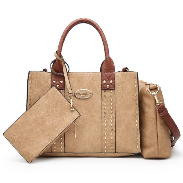 678e17766cf643ec9ac7b32d017839b7 Women's 3Pcs Purse Handbag Shoulder Bag Tote Satchel Hobo Bag Briefcase Work Bag for Ladies