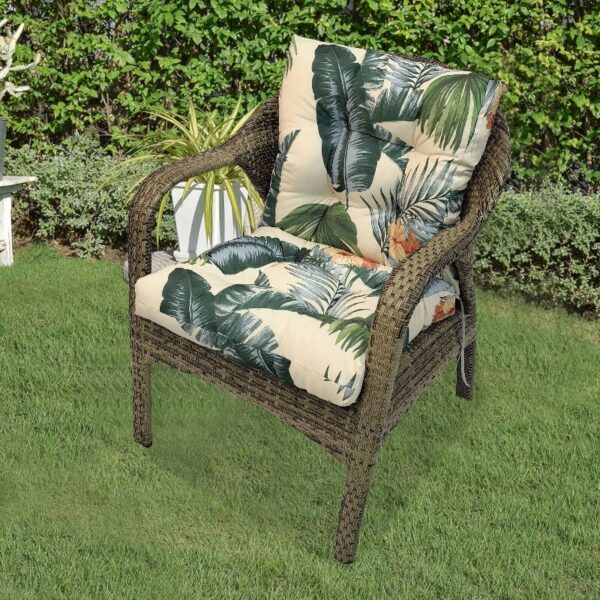 42” x 21” Hawaii Back Chair Outdoor Seating Cushions, Durable Polyester