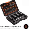 TW6009 Twist Socket 4 in Socket Size, 1/2 in Drive Size, Deep, 5 Piece