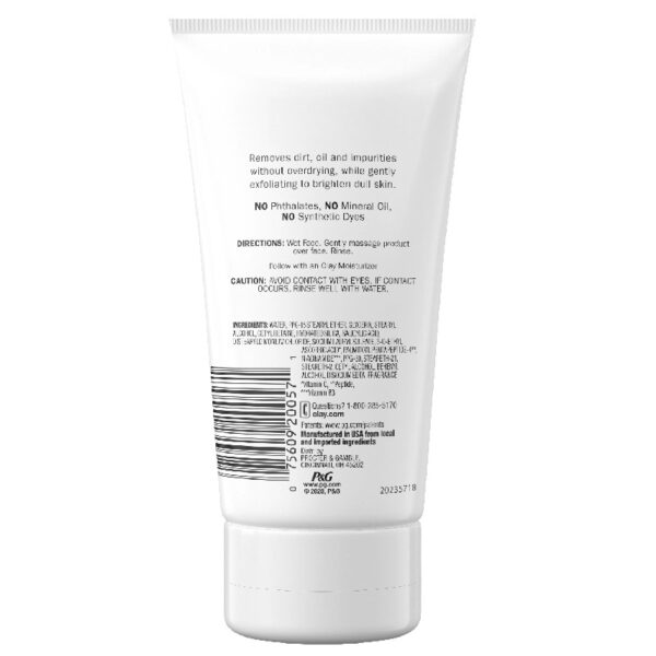 (3 pack) Face Cleanser, Regenerist Vitamin C+Peptide Facial Wash, Exfoliating Face Cleanser for Dry Skin, 5.0 fl oz
