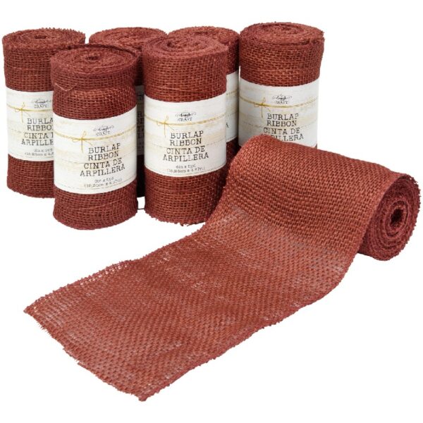 Love, Laugh, Craft Jute Burlap Roll Precut, 6