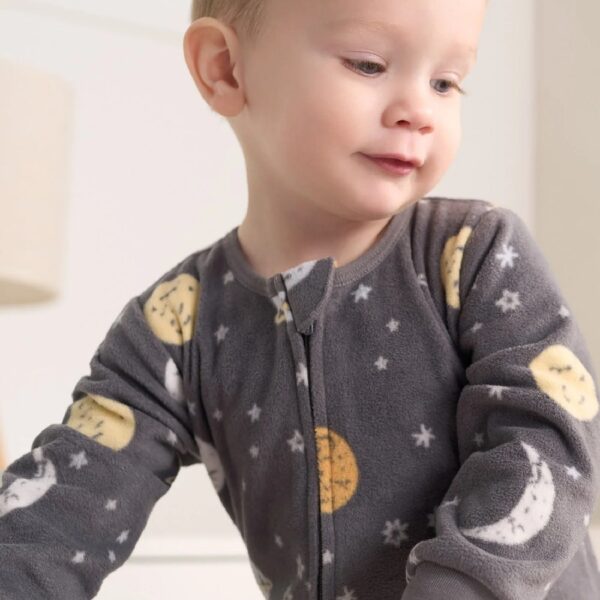 Baby and Toddler Neutral Microfleece Blanket Sleeper Pajamas, 3-Pack, Sizes 0/3M-5T