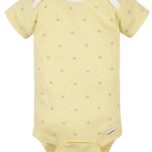 Assorted Short Sleeve Onesies Bodysuits, 8pk (Baby Boy or Baby Girl Unisex)
