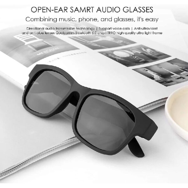 Unisex Smart Sunglasses with Bluetooth, Black